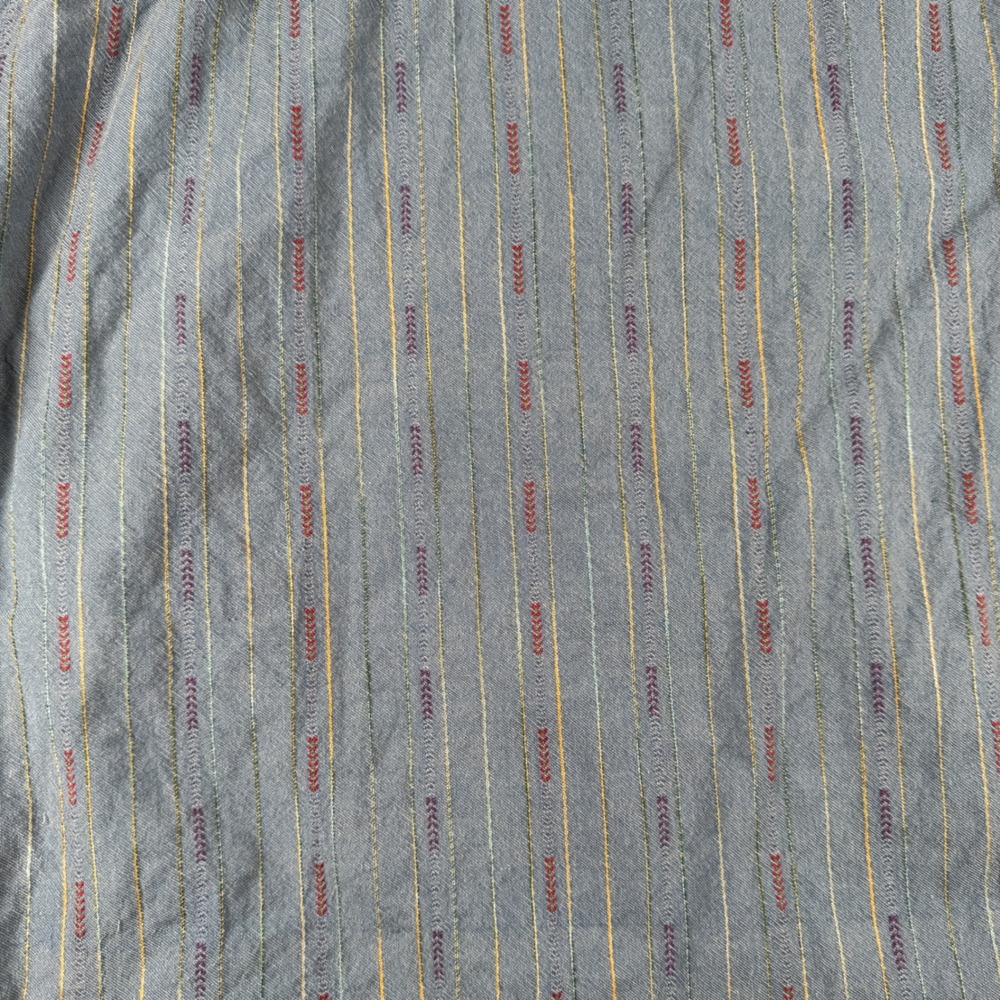 The Territory Ahead Henley Shirt Mens XXLT Blue Striped Grandad Collar XXL Tall - Picture 10 of 10